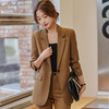 XZ-GD772-B136西装外套女春季感时尚休闲后开叉女神范通勤风套装女设计感 商品缩略图0
