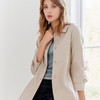 【单排扣中长款外套】23年春夏新品女士时尚通勤防风西装外套 商品缩略图2