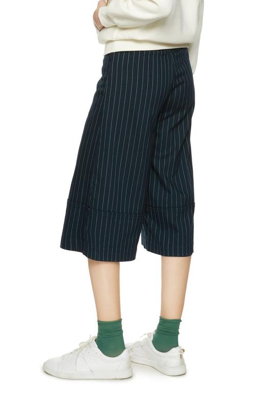 DOTACOKO 海军蓝条纹阔腿裤 1532 商品图2