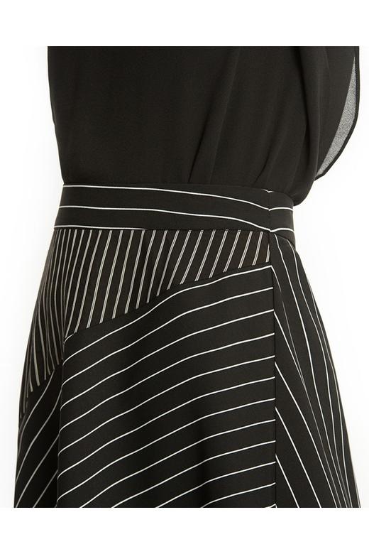 AVA 条纹A字中长半裙 1823 商品图3