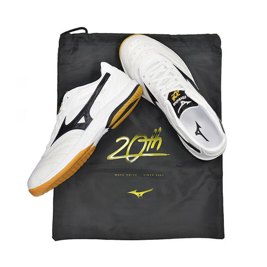 美津浓Mizuno 220109 专业乒乓球鞋 白黑色（附赠鞋袋） 商品图3