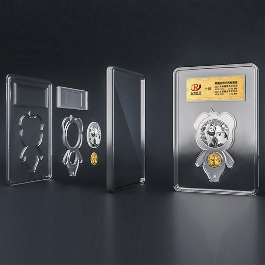 2021年熊猫金银币套装 3克金+30克银 商品图2