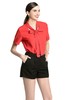 EMC亿美丞 红色系带雪纺上衣 1682 商品缩略图0