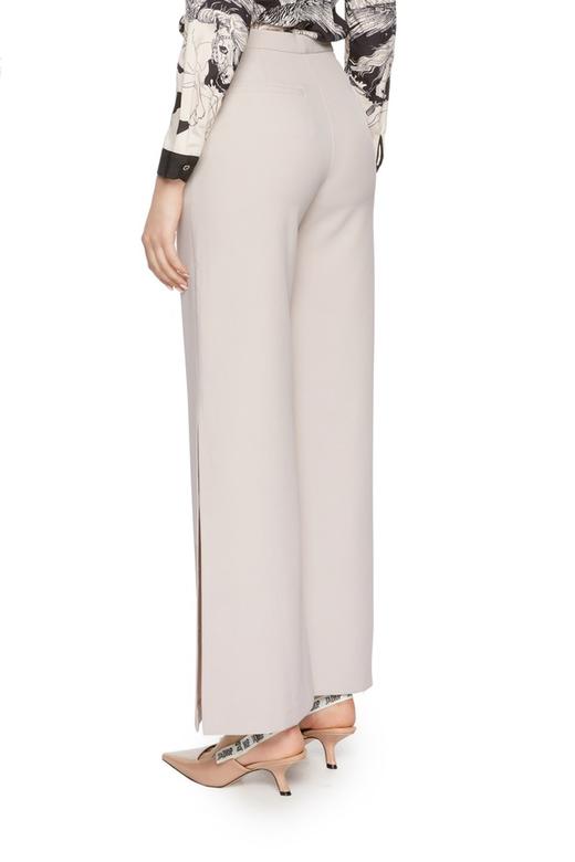 AVA 米色高腰开衩阔腿裤 5602 商品图1