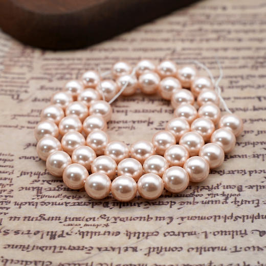 仿珍珠8mm珠料意卡米诺手串念珠单颗珠子散珠半成品 商品图5