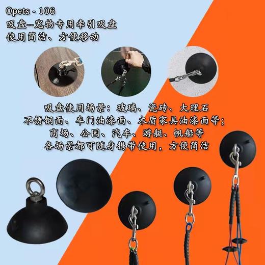 宠物美容吊绳魔力吸盘牵引绳挂绳吊杆配件宠物家用固定器 商品图2