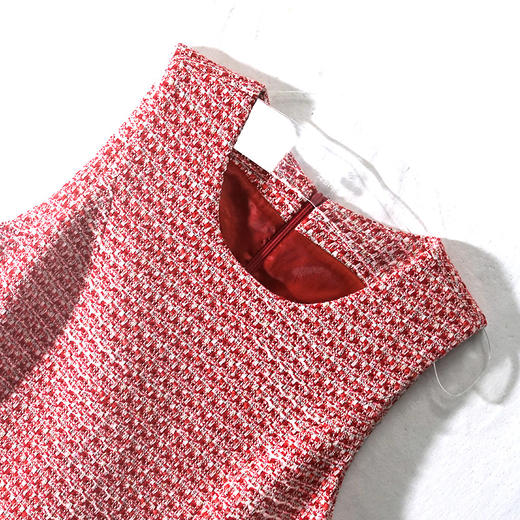 VIVIAN LIU R2314102春女装新款时尚修身名媛气质小香风无袖连衣 商品图2