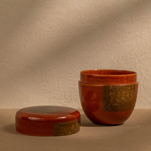 木胎莳绘诗文茶入 商品图1