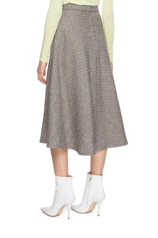 NOIR 人字纹高腰半身裙 5841 商品图1