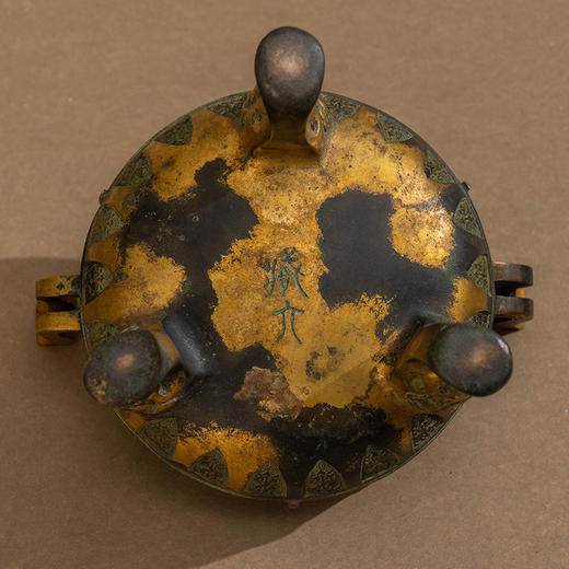 藏六款涂金三足鼎式铜香炉 商品图3