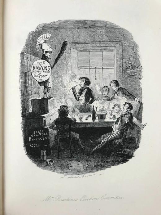 1886年 阿尔伯特·史密斯《莱德伯里先生历险记》 约翰·里奇21幅钢版画插图 漆布精装16开 商品图13