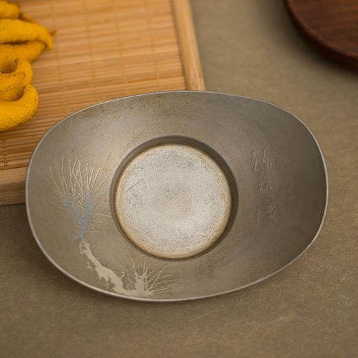 乾茂号造梅兰松竹梅锡杯托（五客） 商品图2