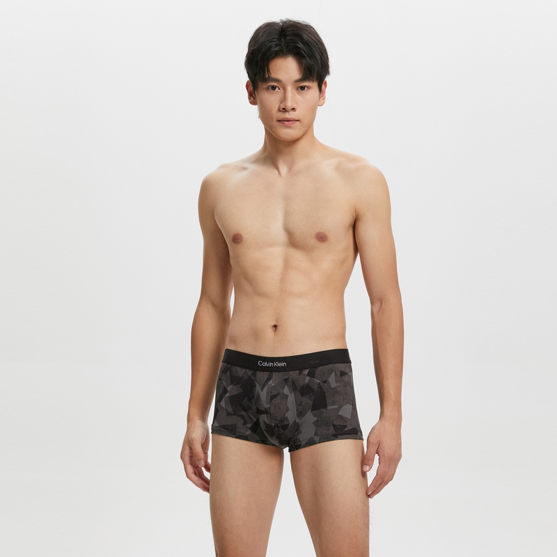 【海南专供价】CKU【双重引力带】男印花低腰防夹臀平角内裤NB3321