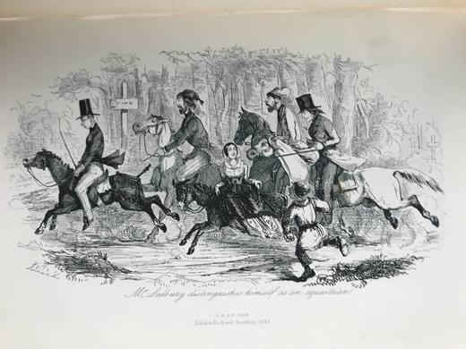 1886年 阿尔伯特·史密斯《莱德伯里先生历险记》 约翰·里奇21幅钢版画插图 漆布精装16开 商品图6