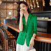 XZ-LY8526春装新款职业装女装中袖小西装时尚印花中袖西服外套女工装 商品缩略图3