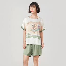 都市丽人冰雪丝薄短袖家居服睡衣LH32F6