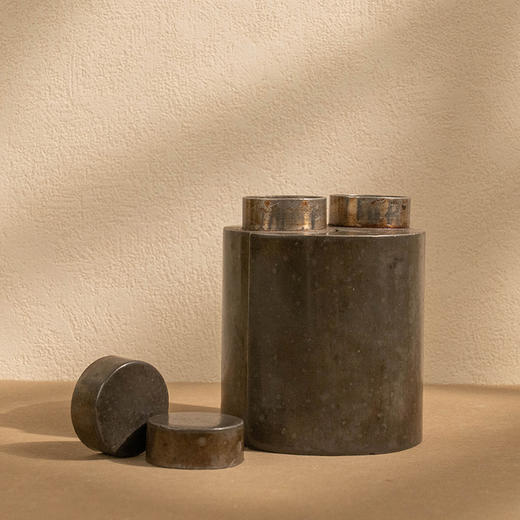 锡太极茶入（一对） 商品图3