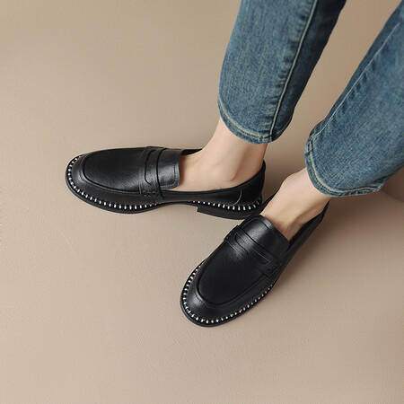 时尚气质，真皮平底单鞋HBP-5113 商品图4