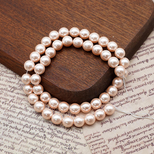 仿珍珠8mm珠料意卡米诺手串念珠单颗珠子散珠半成品 商品图1