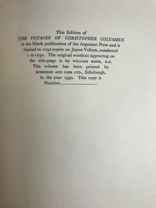 限量版毛边本！1930年 哥伦布航海记 5幅地图 布面精装16开 商品图10