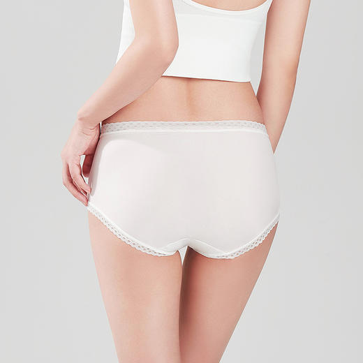 都市丽人基础系列锦泳平角裤女士内裤中腰平角裤LK35A7 商品图2