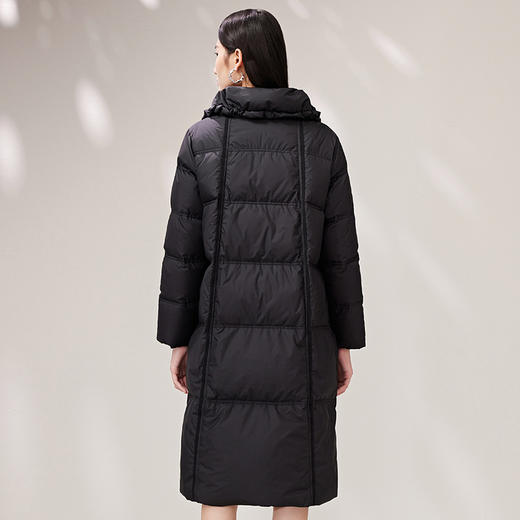 EITIE爱特爱纯色茧型保暖翻领羽绒服舒适柔软百搭显瘦冬新款D2211005 商品图9