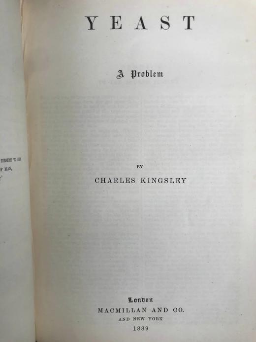 1889-1890年 查尔斯·金斯利《两年前/埃尔顿·洛克/酵母》 真皮精装大32开 商品图4