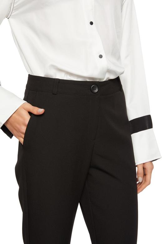 AVA 简约黑色高腰长裤 5608 商品图2