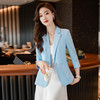 XZ-LY8531春装新款韩版职业装女装中袖小西装女士修身西服外套工作服 商品缩略图0