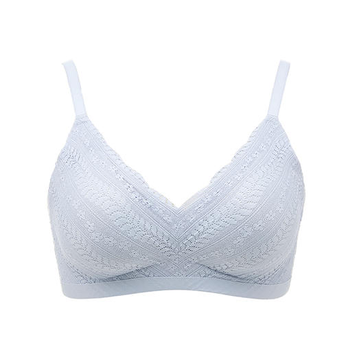 都市丽人Vbra内衣无尺码中厚3/4杯蕾丝文胸三排无钢圈LB362K 商品图3