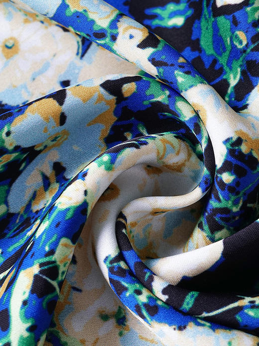 剩S 米思阳2025春季新款气质修身碎花沙滩长裙垂感醋酸吊带连衣裙0617 商品图3