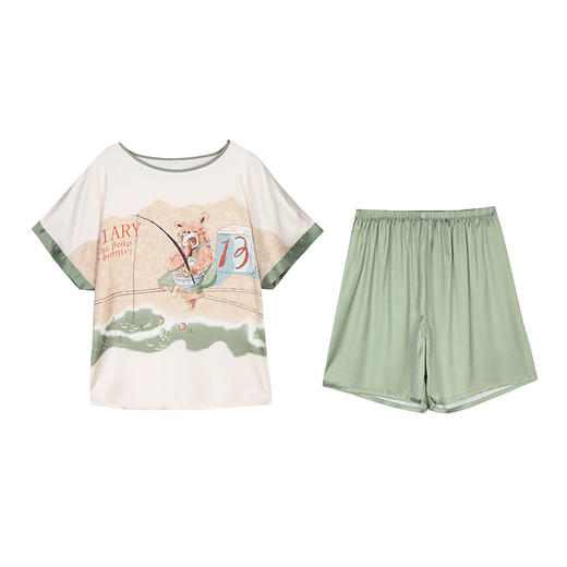 都市丽人冰雪丝薄短袖家居服睡衣LH32F6 商品图4