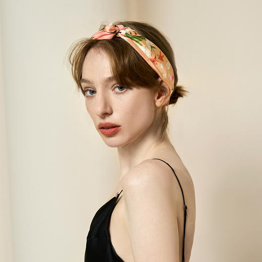 Solo seta真丝丝巾双层长巾桑蚕丝手腕巾时尚单品发带包手柄礼物 商品图2