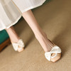 优雅百搭，蝴蝶结经典款低跟单鞋OFSM6691-1 商品缩略图0