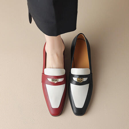 时尚潮流，真皮低跟单鞋HBP-5088 商品图1