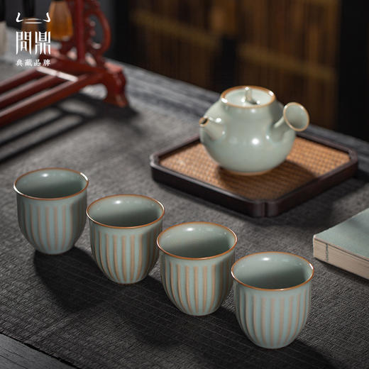 问鼎汝瓷鼎峰系列天青悬露杯 商品图1