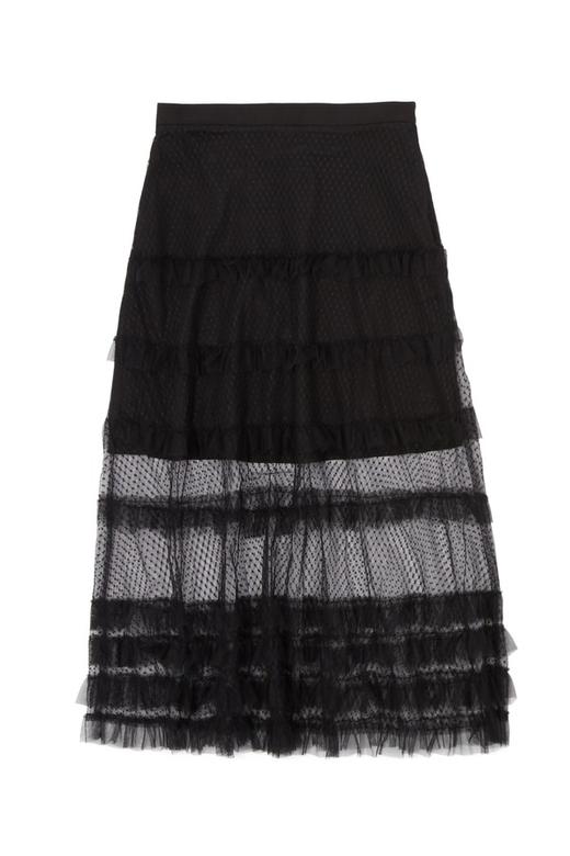 VERO MODA 双层半透明黑色半身裙 5871 商品图4