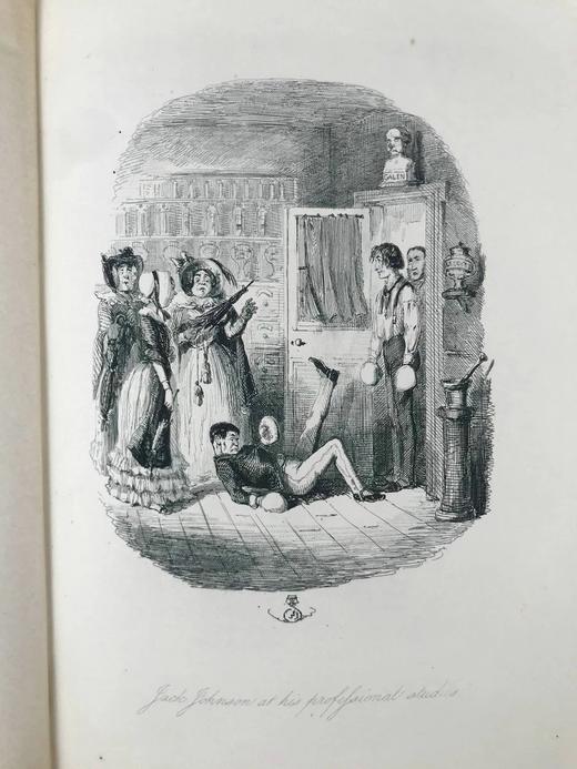 1886年 阿尔伯特·史密斯《莱德伯里先生历险记》 约翰·里奇21幅钢版画插图 漆布精装16开 商品图11