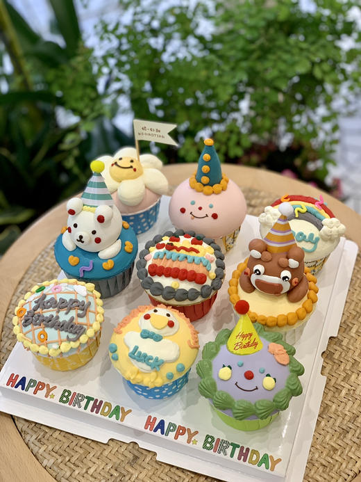 奶油霜立体小动物卡通分享纸杯(奶油霜小动物做起来真的很费功夫，倒也真的好可爱哇，发了朋友圈大家都很喜欢） 商品图0