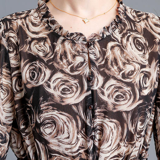 QYM SY23C12-Y花色连衣裙薄款连衣裙气质连衣裙 商品图3