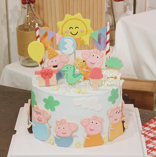 佩奇一家(水果奶油蛋糕)-提早2天预定 商品图0