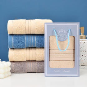 「数款可选！礼盒装」加厚纯棉毛巾 吸水洗脸礼品毛巾 全棉刺绣伴手礼居家布艺