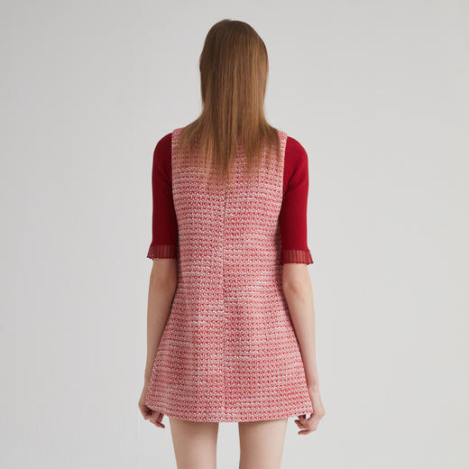 VIVIAN LIU R2314102春女装新款时尚修身名媛气质小香风无袖连衣 商品图1