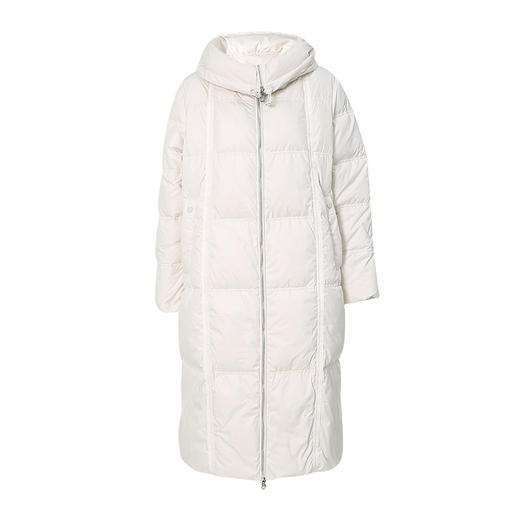 EITIE爱特爱纯色茧型保暖翻领羽绒服舒适柔软百搭显瘦冬新款D2211005 商品图5