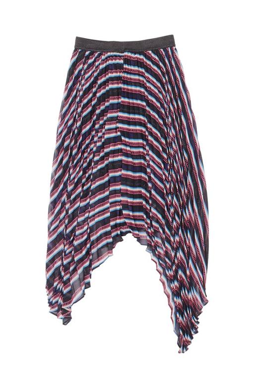 SUMMER & SAGE 不规则条纹百褶半裙 5923 商品图4