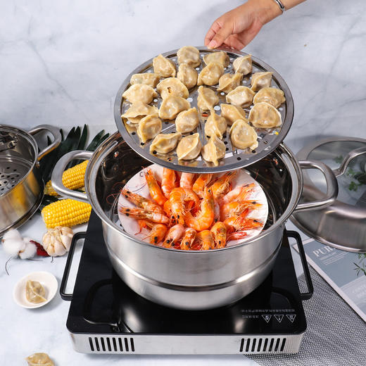 康巴赫304三层蒸锅KBH28TB1 商品图0