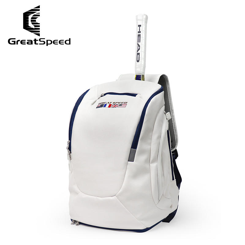 GreatSpeed 大容量时尚网球包/羽毛球背包双肩 2支装
