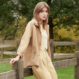 【防风夹克外套】23年春夏新品女士九分袖夹克外套时尚休闲西装上衣