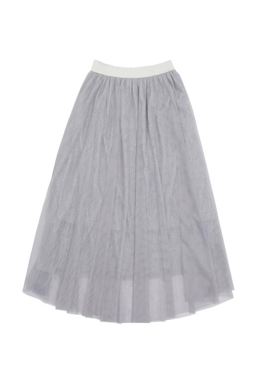 SUMMER & SAGE 浅灰色散摆纱裙 5605 商品图4