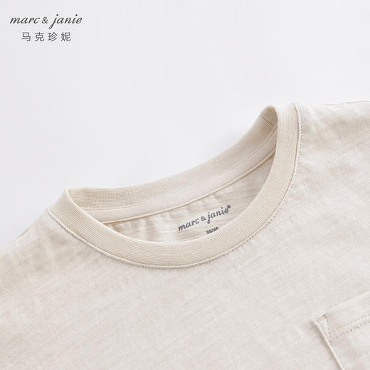 【户外风】马克珍妮夏装新款 男童竹节棉透气短袖T恤230695 商品图3